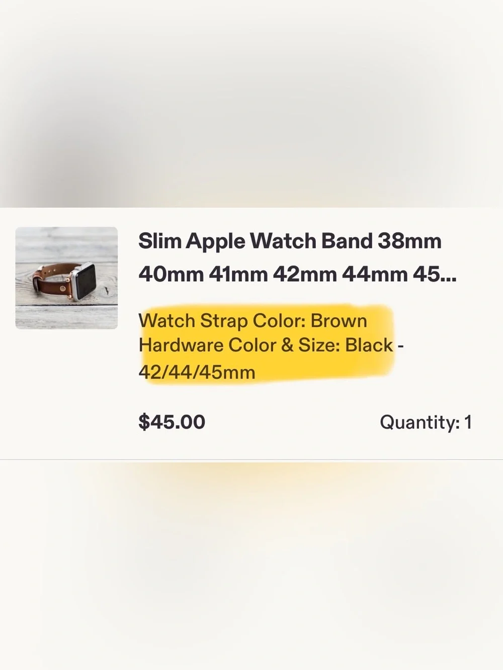 Leather Apple Watch Band - Series 10 and Below